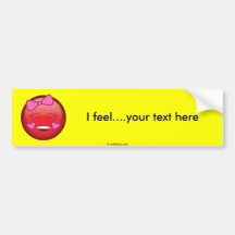 Loved Red Bumper Sticker