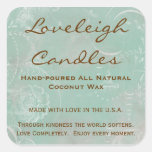 Loveleigh Custom Product Labels with Vintage Toile Square Sticker