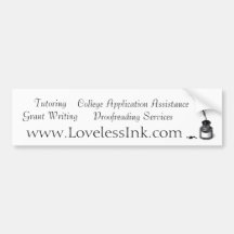 Loveless Ink Bumper Sticker