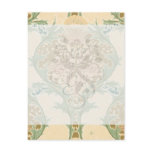 lovely art nouveau floral botanical  pattern postcards