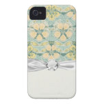 lovely art nouveau floral flower pattern case-mate iphone 4 case
