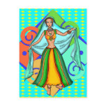 Lovely Belly Dancing Girl Postcard