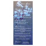 lovely blue wild flowers design wedding personalised rack card
