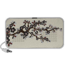 Lovely Cherry Blossoms Doodle Speaker (black)