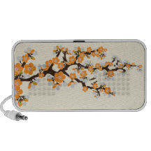 Lovely Cherry Blossoms Doodle Speaker (orange)