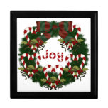 Lovely Christmas Holiday Wreath - Customise Jewelry Boxes