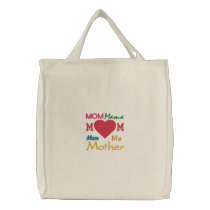 Lovely Embroidered Tote Bag for Mum