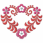 Lovely Floral Heart - Romantic - Beautiful Design embroidered shirts