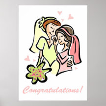 Lovely Gay Wedding Poster for Women