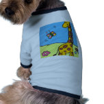 Lovely Giraffe Doggie Tee Shirt