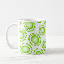 Lovely green funky flowers Mug