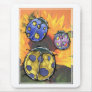 Lovely Ladybugs on a Sunflower Mouse Pad