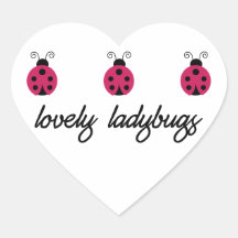 Lovely Ladybugs Sticker