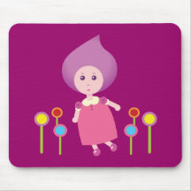 Lovely Lana Lea Runs Through The Flowers Mousemats