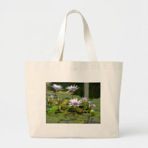Lovely Lily Pond Tote Bag