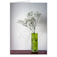 Lovely little "heart" vase greeting card