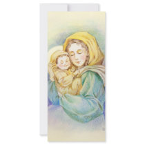 Lovely Mary and Baby Jesus Custom Rack Cards