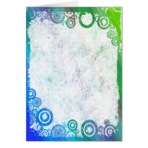 Lovely Multicolor Floral Grunge Card (26)