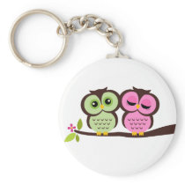 Lovely Owls Keychain