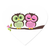 Lovely Owls Stickers