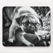 Lovely Playfull Mops Mousepad