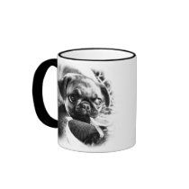 Lovely Playfull Mops Coffee Mug