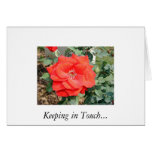Lovely Rose Keeping In Touch Card.