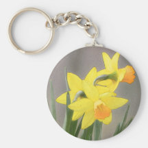 Lovely Spring Daffodils Keychain