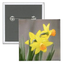 Lovely Spring Daffodils Pin