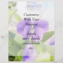 Lovely Spring Violet Flyer Design