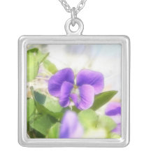 Lovely Spring Violet Pendant