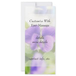 Lovely Spring Violet Customized Rack Card