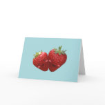 Lovely Strawberry Couple Greeting Card