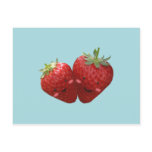 Lovely Strawberry Couple Postcard