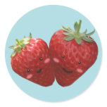 Lovely Strawberry Couple Sticker