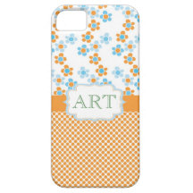 Lovely summer fun flowering yellow and blue iPhone 5 cases