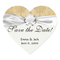 lovely vintage distressed gold damask stickers