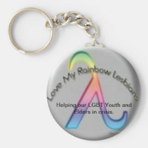 LoveMyRainbowLesbian Keychain