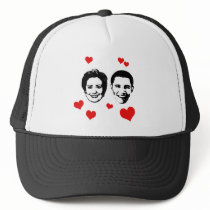Lover for Hillary and Obama.png Trucker Hats