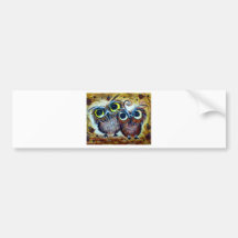 Lover owl family friend bumper stickers