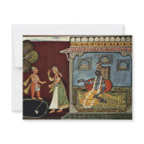 Lovers By Indischer Maler Um 1690 Invitation