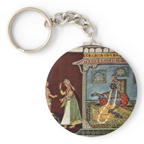 Lovers By Indischer Maler Um 1690 Keychains