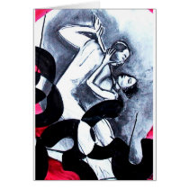 Lovers Dance In Time Cards