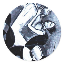 Lovers Dance In Time Stickers