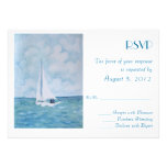 Lovers on a sailboat - RSVP Custom Invitations
