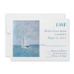 Lovers on a sailboat - RSVP invitations