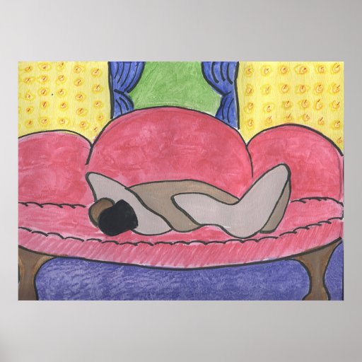 Lovers On A Sofa Poster