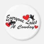 Loves A Cowboy Magnet