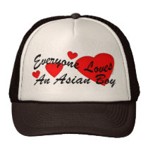 Loves Asian Boy Hat hats
