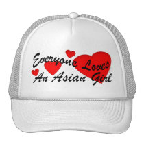 Loves Asian Girl Hat hats